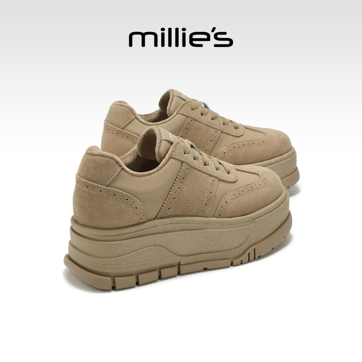 MILLIE'S/妙丽厚底松糕鞋