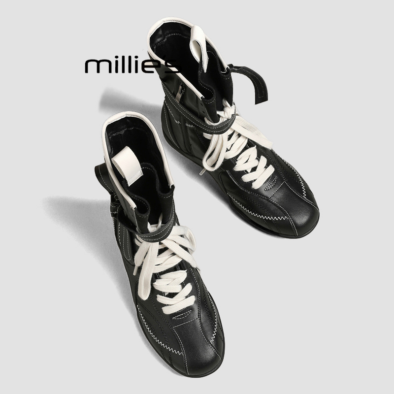 MILLIE'S/妙丽复古英伦风靴子