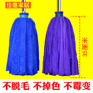 大拖把家用普通老式 网红款 圆头免手洗拖把吸水性强黑科技拖把