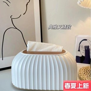 家用客厅抽纸盒北欧车载纸巾盒弹簧漂亮轻奢高级感 2025年新款