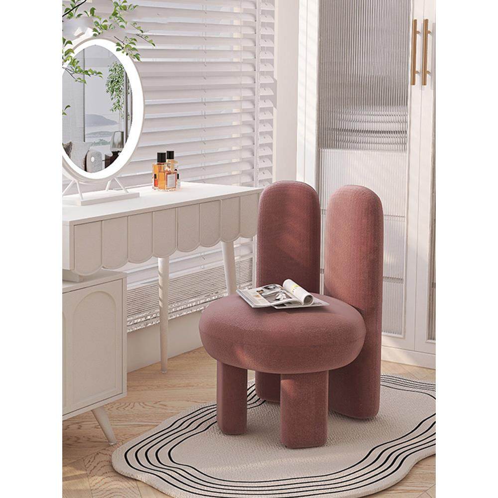 YUNI网红化妆椅衣帽间设计师高级女生卧室轻奢梳妆凳异形椅子凳子,住宅家具,梳妆凳,淘宝优惠券,粉丝福利购,淘宝优惠卷