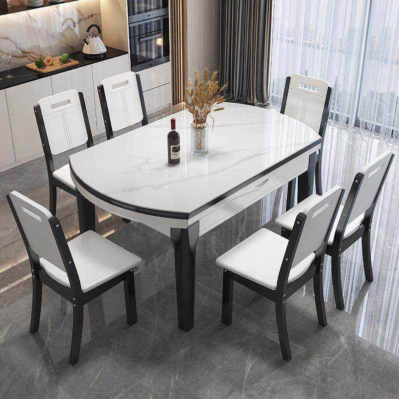 实木岩板餐桌椅2025新款现代简约轻奢家用小户型可变圆桌伸缩饭桌,住宅家具,岩板餐桌,淘宝优惠券,粉丝福利购,淘宝优惠卷