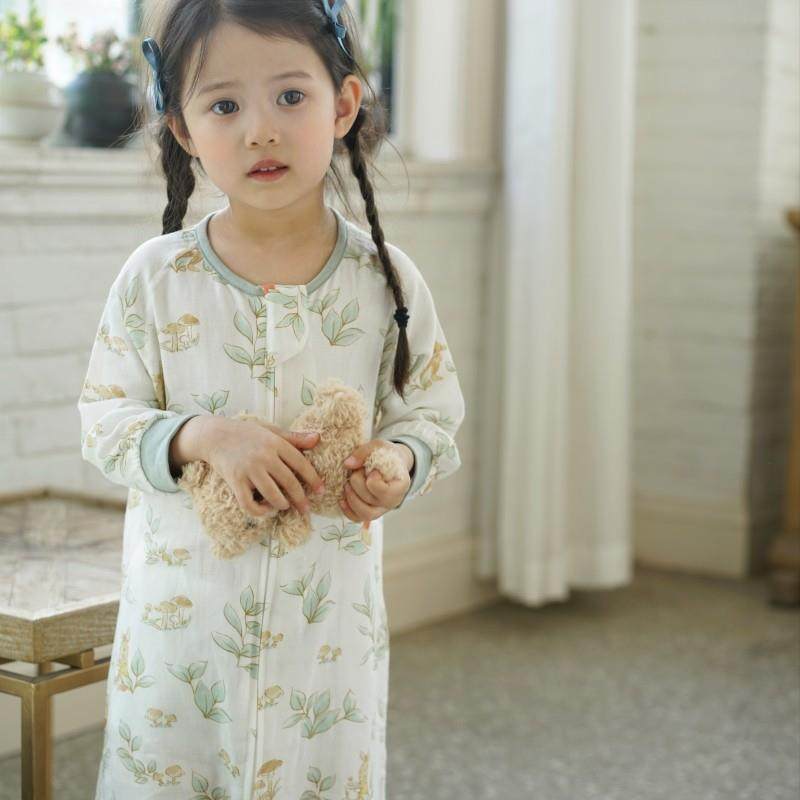婴儿睡袋春夏款宝宝双层纱布连体衣四季通用儿童分腿防踢被夏季,婴童用品,睡袋/防踢被,淘宝优惠券,粉丝福利购,淘宝优惠卷