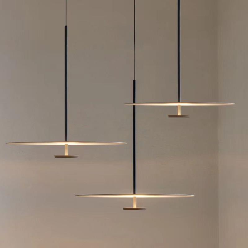 创意艺术温馨吊灯卧室饭厅简约北欧极简飞碟设计师吧台样板间展厅