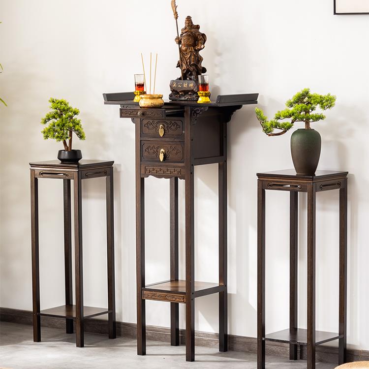 新中式供桌香案台财神爷菩萨关公供奉台佛像神台佛龛佛桌供台贡桌