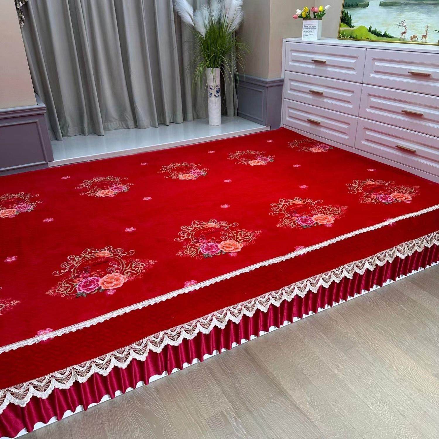 炕垫农村土炕耐热牛奶绒榻榻米罩炕可机洗炕盖大炕单定制通用床盖