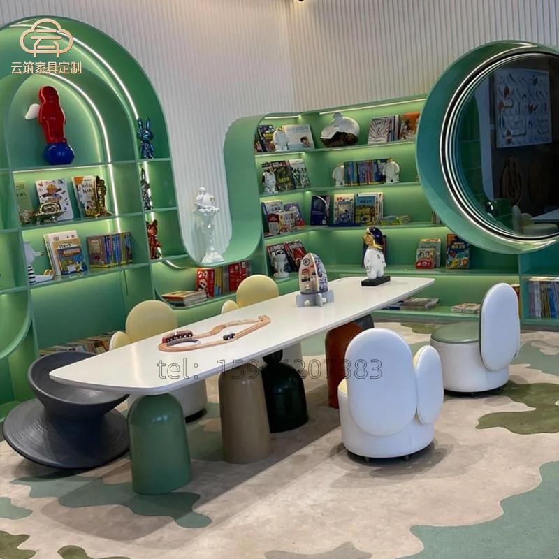 儿童桌椅组合幼儿园早教中心培训机构学习手工娱乐区绘画阅读桌椅
