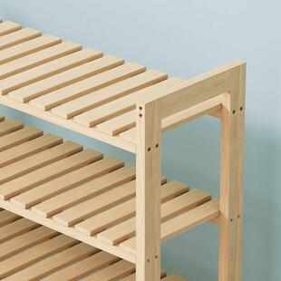 实木鞋架子简易家用多层窄小型出租房用鞋柜宿舍爆款2025入户门口