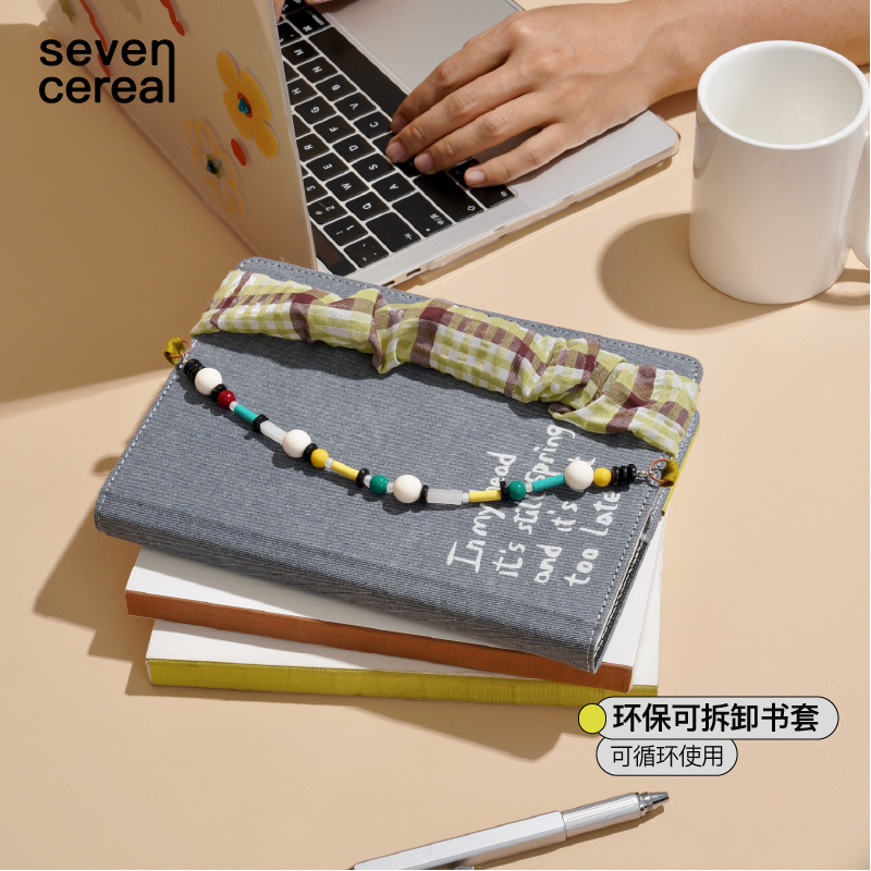 七谷丨笔记本本子牛仔手帐本记帐办公会议记录本A5作业本日记本