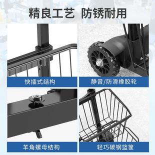 静音便携买菜车小拉车轻便手拉车折叠拉杆车家用小推车拖车购物车