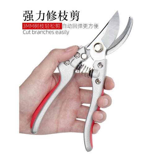 不锈钢果树修剪剪刀，树枝修剪剪刀，花园修剪剪刀，家用省力厚树