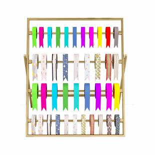 铁艺鲜花店丝带架子创意包装用品蛋糕丝带花店彩带缎带展示收纳架