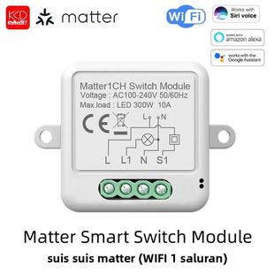 涂鸦zigbee零火开关断路器模块智能照明灯带通断器matter通断器