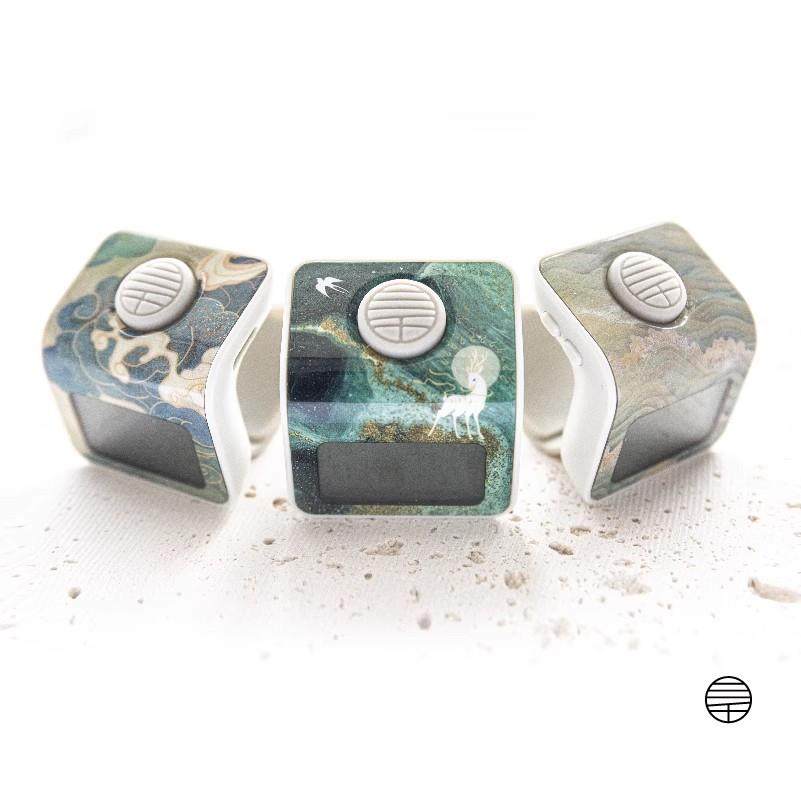 新款电子智能手按小仟计+充电念数计数器非蓝牙夜光戒指点记数器