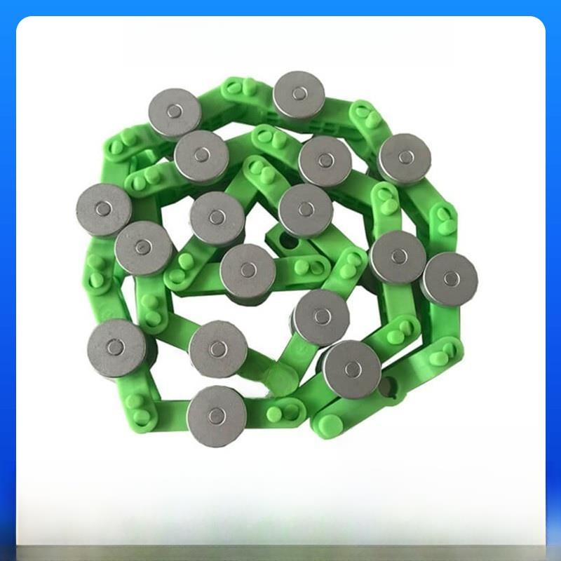 自动扶梯江南杰斯尼绿色17段带滑轮组闭式轴承的旋转炼式电梯扶手