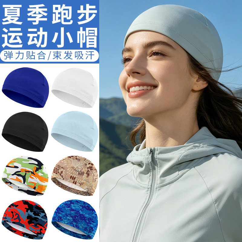 冰丝帽夏季男女自行车骑行摩托头盔内胆防晒头罩速干吸汗头巾头套