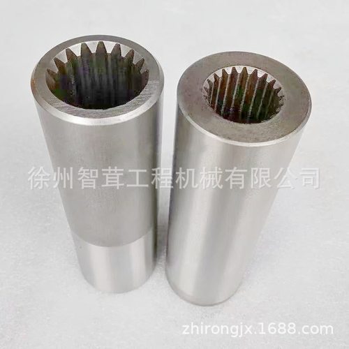 柳工压路机大轮震动液压泵连接轴  17:21花键轴 配件