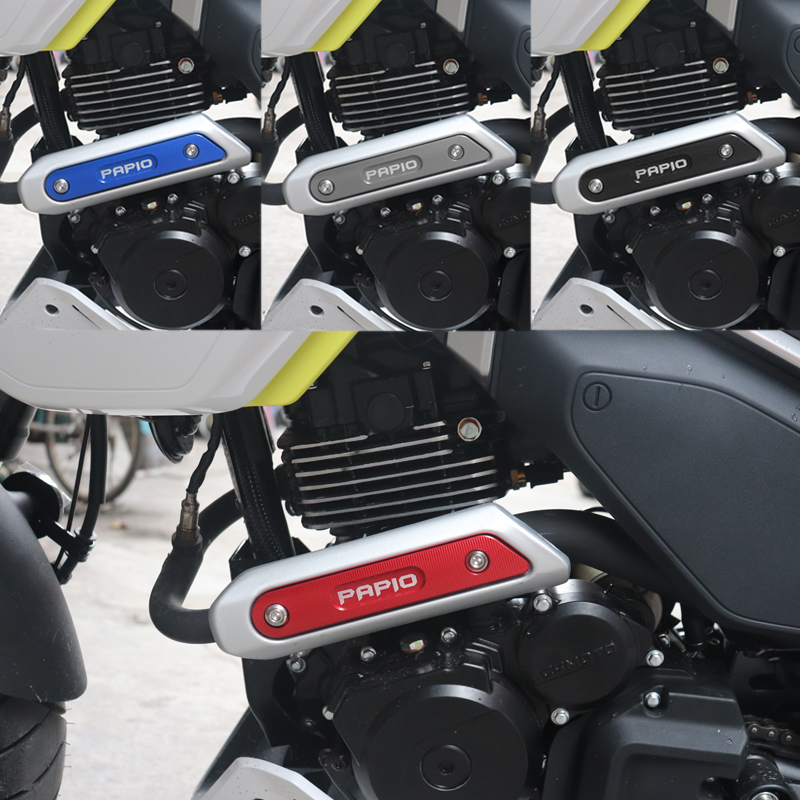 适用春风XO狒狒赛车手125冒险家改装配件排气管装饰盖车身车架罩