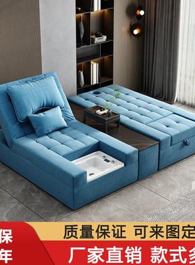 电动足疗沐足沙发泡脚按摩足浴一体炕床SPA泰式可躺采耳床洗脚椅