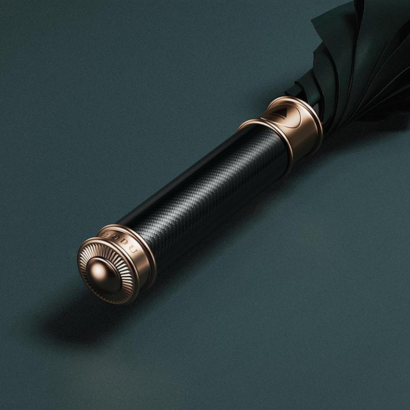 左都长柄自动伞加大加固防风男士商务暴雨专用双人大号直柄雨伞