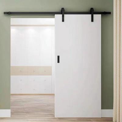 白色谷仓门化妆室移门厨房拉门实木覆合木门吊轮门仓谷门厕所门