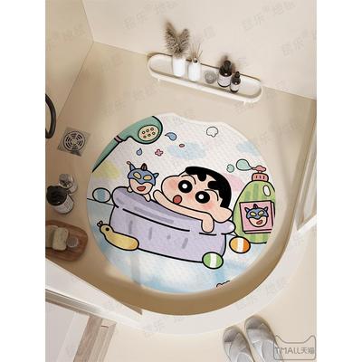 蜡笔Shin-Chan浴室防滑垫儿童Pvc浴垫浴室防摔浴室淋浴吸盘垫