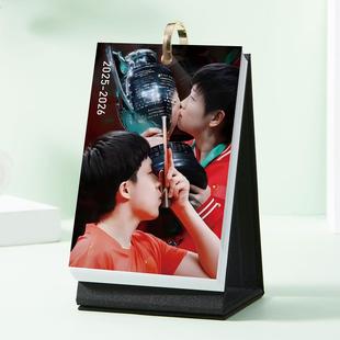 2025 2026莎头组合跨年周历日历周边创意桌面摆件孙颖莎照片台历