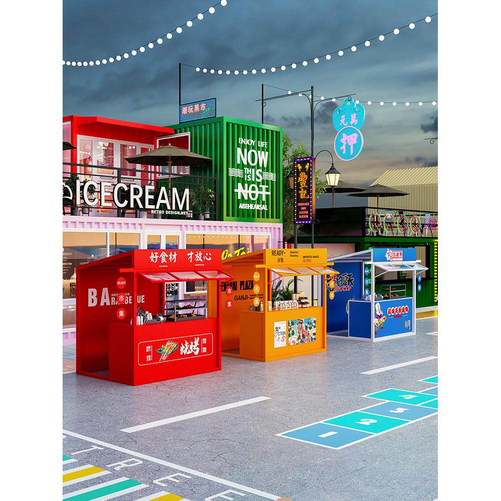 定制网红摆摊架铁艺可移动架子夜市集市摊位架景区地摊架子商业街