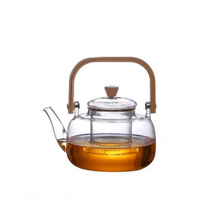 提梁壶 厂家玻璃煮茶壶电陶s炉加热煮茶器蒸茶器围炉煮茶壶套装