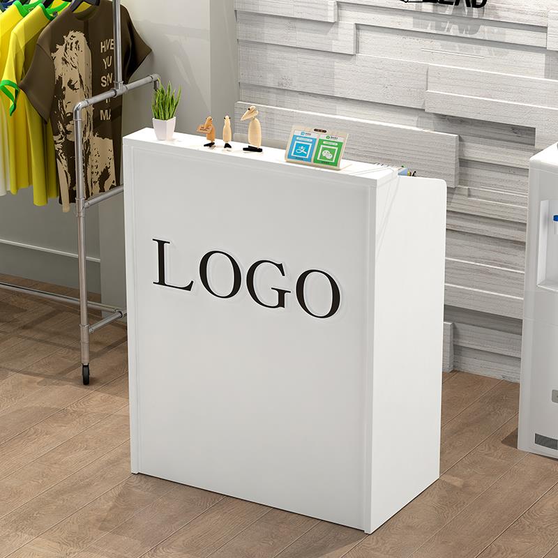 收银台柜台简约现代店铺吧台小型前台接待台超市便利店收银桌柜台