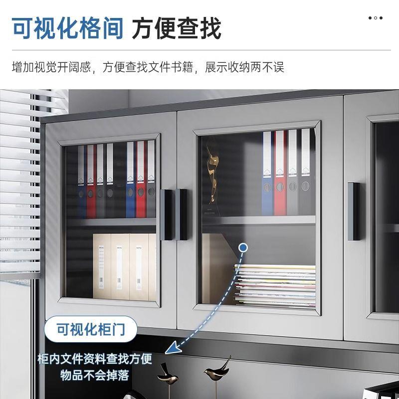 办公室文件书柜家用客厅靠墙置物柜柜资料柜档案柜木质储物柜子