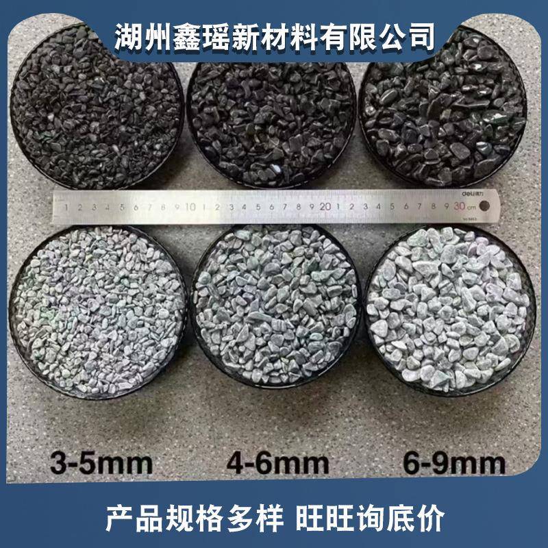灰灰水洗石深浅景灰中灰磨圆石子造工程铺路透色水地坪灰色石子骨