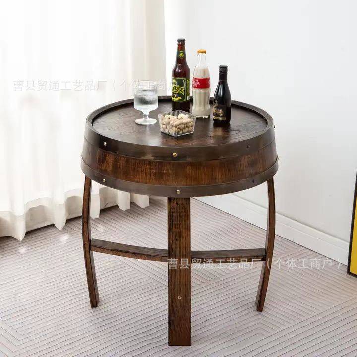 现货实木茶几家用客厅茶几小户型茶桌小边几圆桌阳台茶桌中式茶桌
