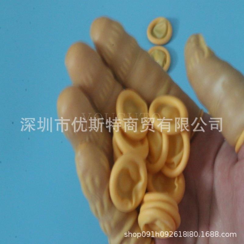 1000级静电米黄静色指套、米黄色防防电手指直AL-54359销现套货