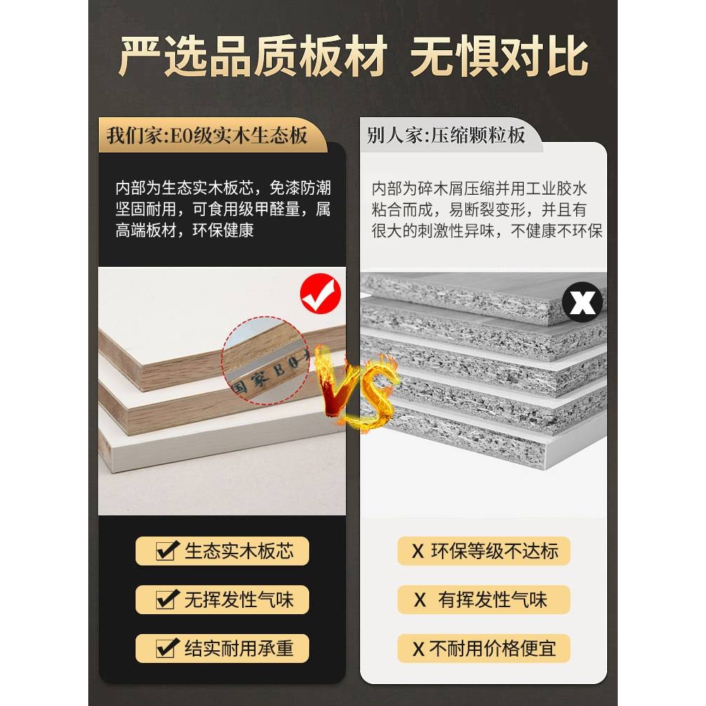 衣柜家用卧室儿童实木推拉门收纳柜子出租房用小户型简易组装衣橱