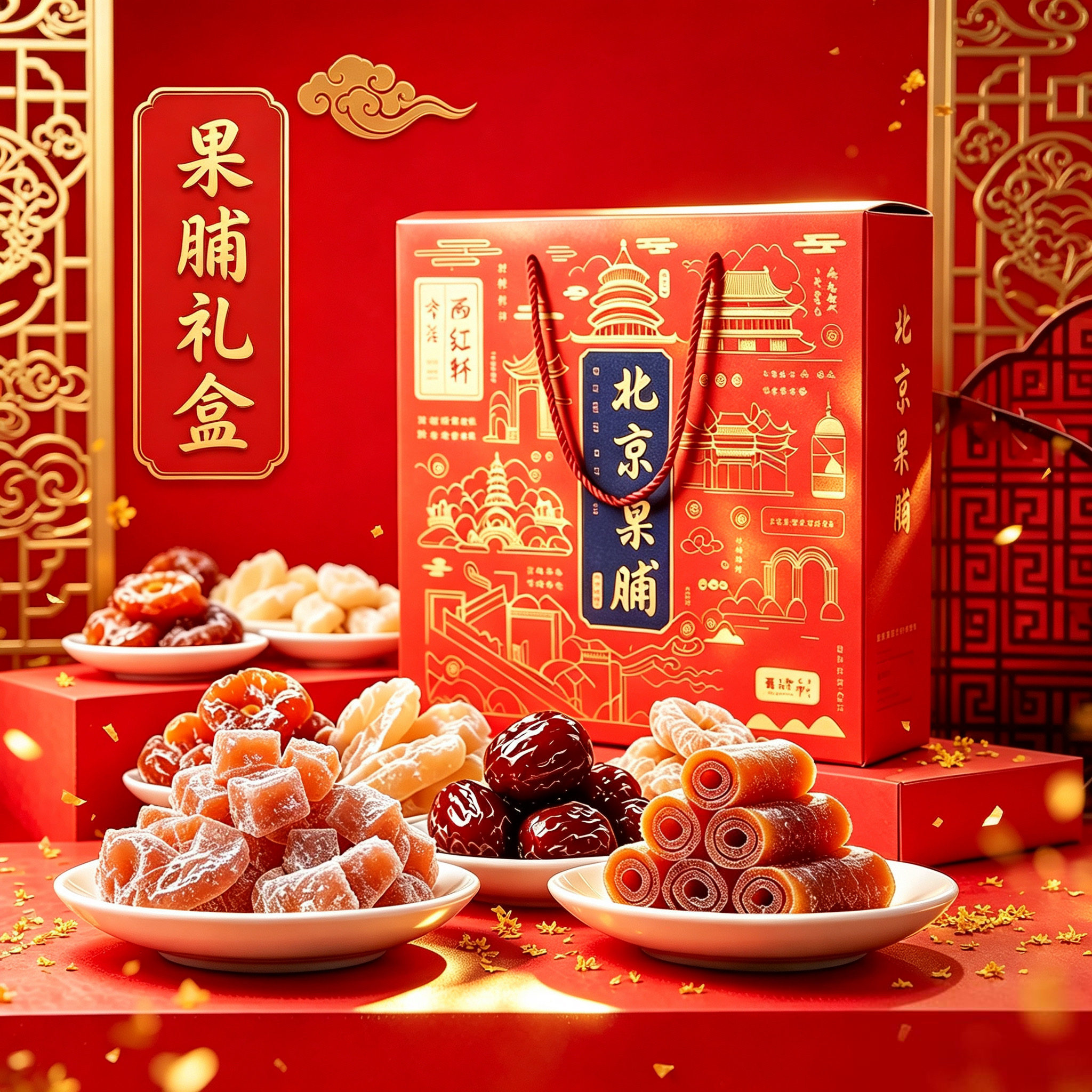 西红轩特产果脯小吃1.6kg礼盒装