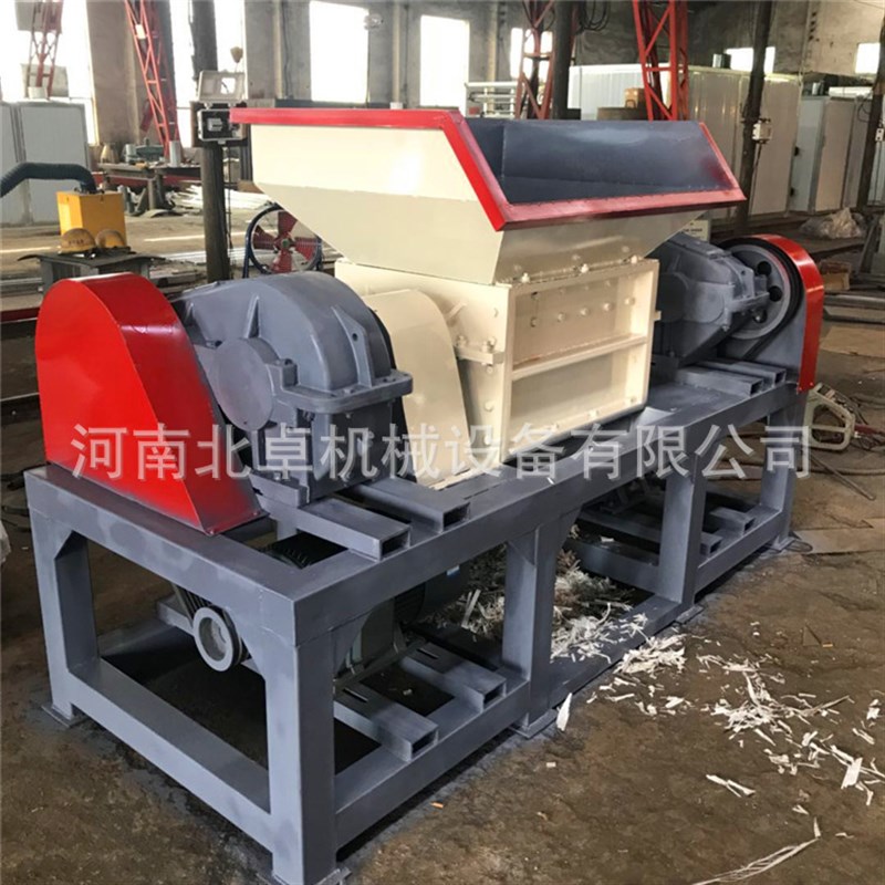 大型废金属撕g碎机 废钢废铁易拉罐油漆桶双轴撕碎机  型号齐全