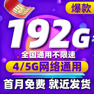 中国广电手机卡纯流量卡广电19元 无线限流量永套餐卡久官方旗舰店