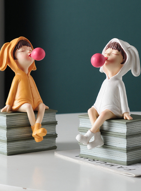 客厅书房高档创意儿童书架摆件现代家居办公室书架装饰品摆设简约