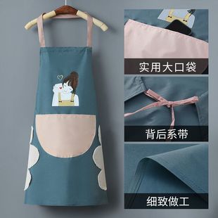 围裙厨房家用防水防油做饭时尚可爱家务上班工作服韩版情侣围腰