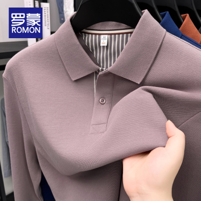 罗蒙长袖Polo衫男款春秋2025新款