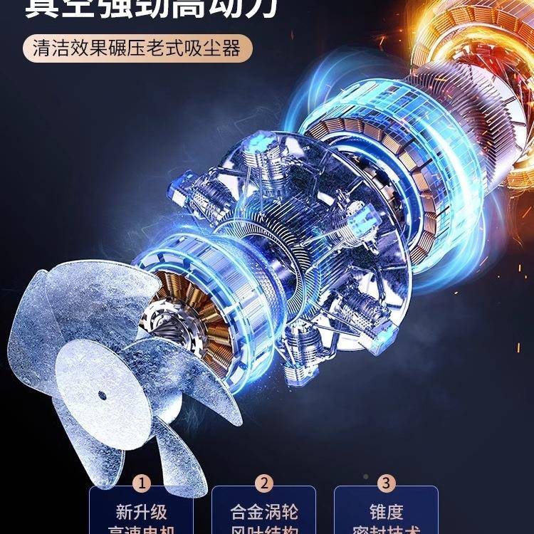 车载吸尘车用家用大力线手持小型无YLW迷你汽车床用吸尘机K吸2器9