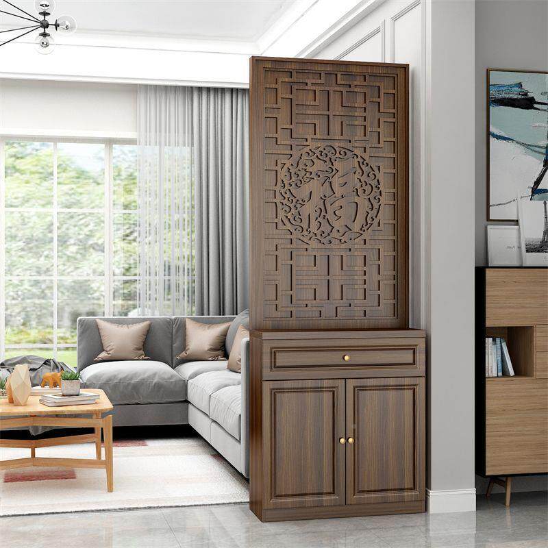 入户门实木屏对风隔断一体家断庭客厅厨关房遮挡无品牌/置物架房