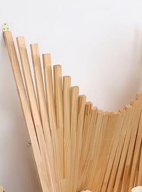 木制折叠悬挂收纳31037桌置物家用小户架型创意桌电桌墙上书折叠