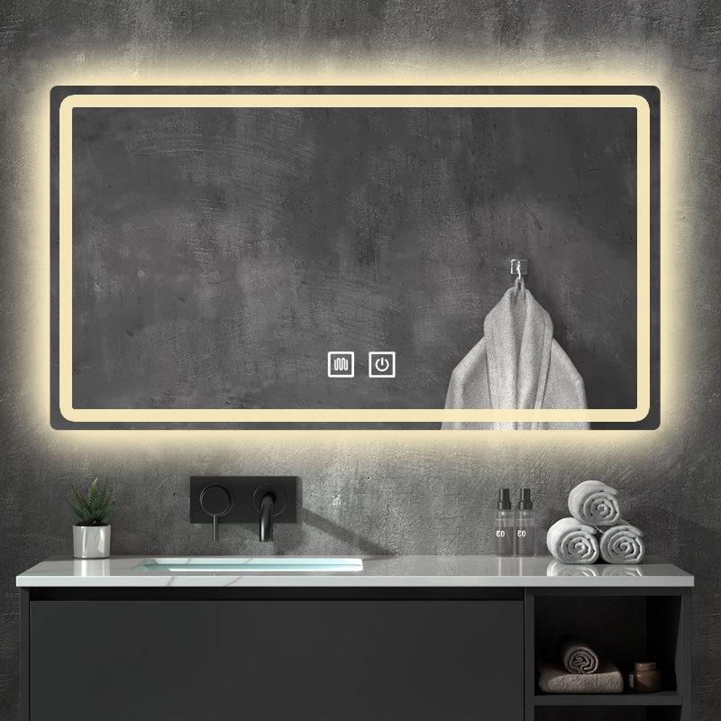 卫生间智能镜高F96TJHJ9清led灯雾触摸屏防发光镜壁挂化妆镜浴洗