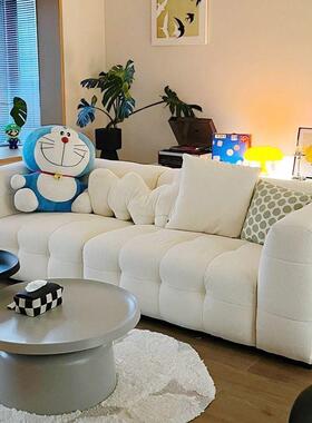 网红奶风棉花糖发泰迪布厂家直供艺沙客油厅5卧室小户型202三人位