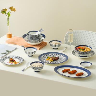 家创意式骨瓷查理德-诺里基28头餐具套装西餐盘欧饭碗汤FVN勺汤盘