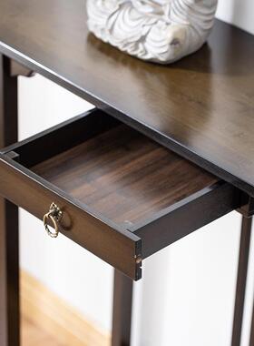 新中式玄关桌F96HTJ76加1长60轻入奢户实木靠墙家用供桌现代简条