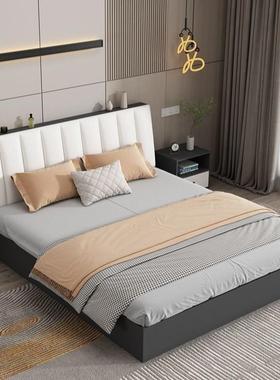 家用板式床1.5单UTF米主卧大软床包出双人1.8x2米租房床人床1.2m