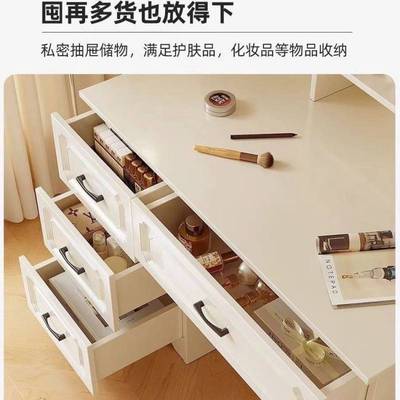 梳妆台镜子卧室流行欧式主卧化妆小型化妆台收纳书桌一体